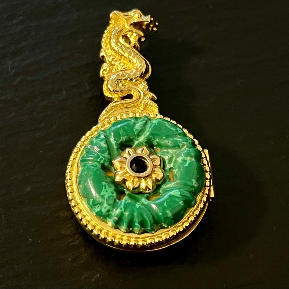 Edgar Berebi Limited Edition Magic Dragon Locket Double Sided Pendant
